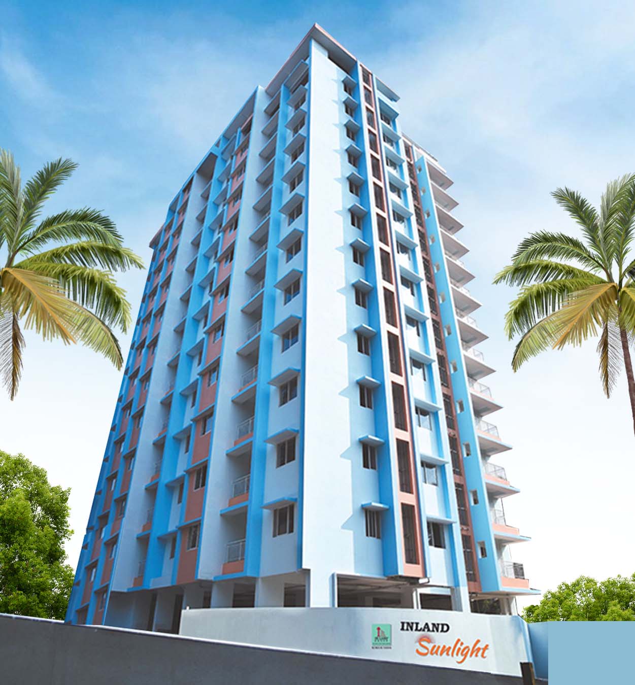 Inland Sunlight Moonlight: Residential Apartments situated on Kuloor Kavoor Road, Mangalore.