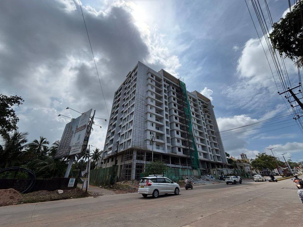 Inland Ascott apartment tower structural work nearing completion, September 2026.