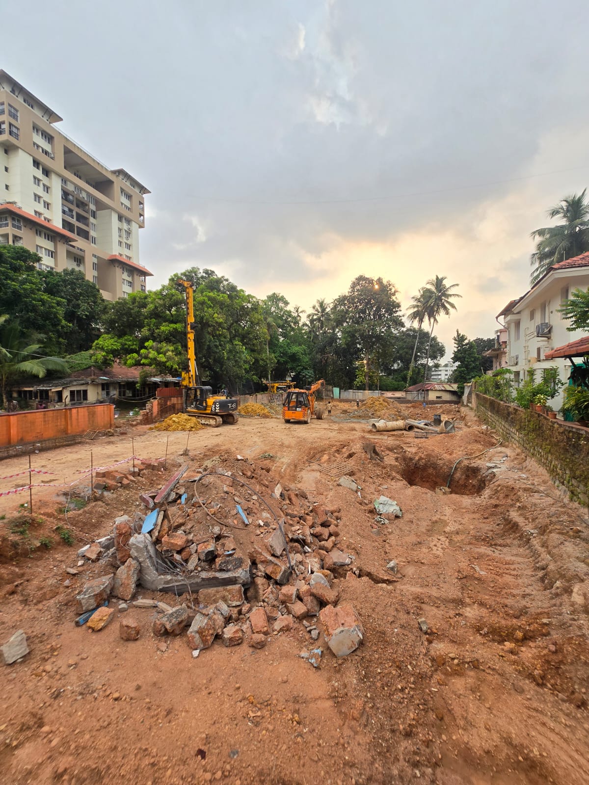 Inland Euphoria deep excavation is being conducted.