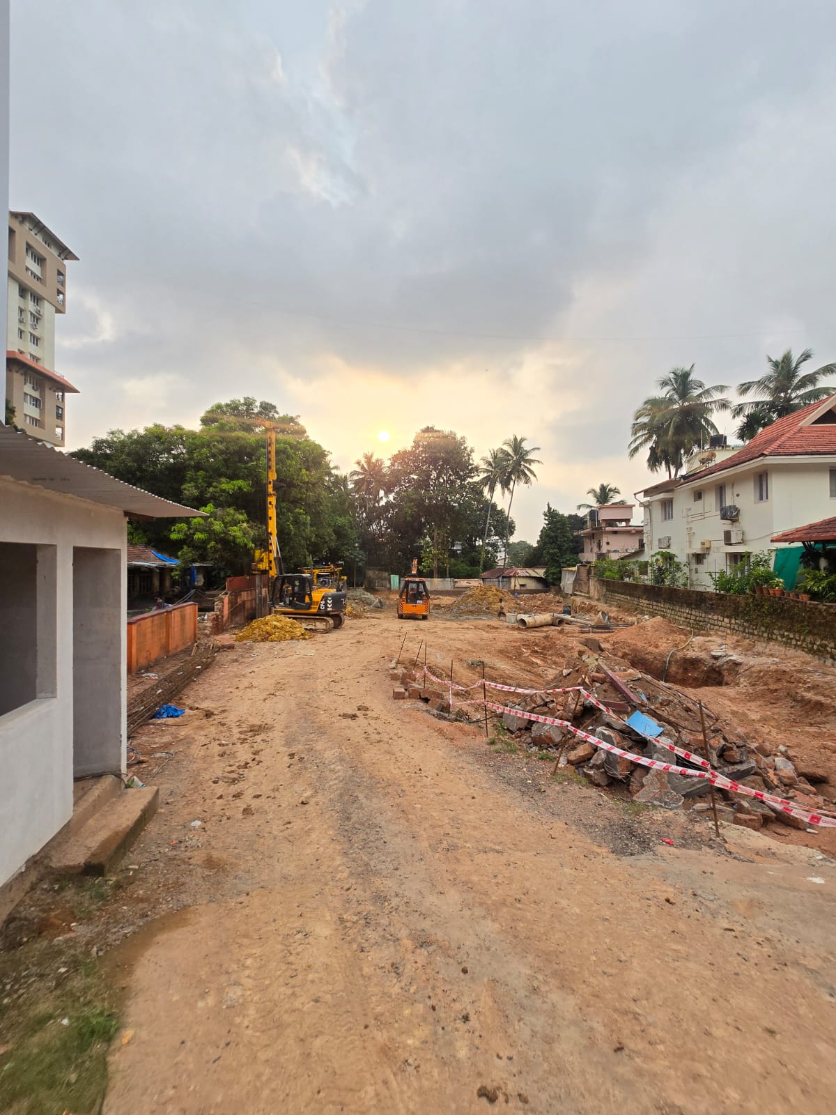 Inland Euphoria deep excavation is being conducted.