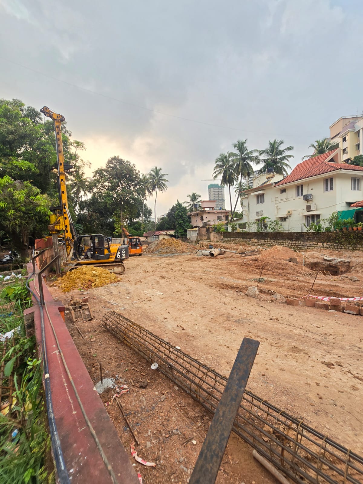Inland Euphoria deep excavation is being conducted.