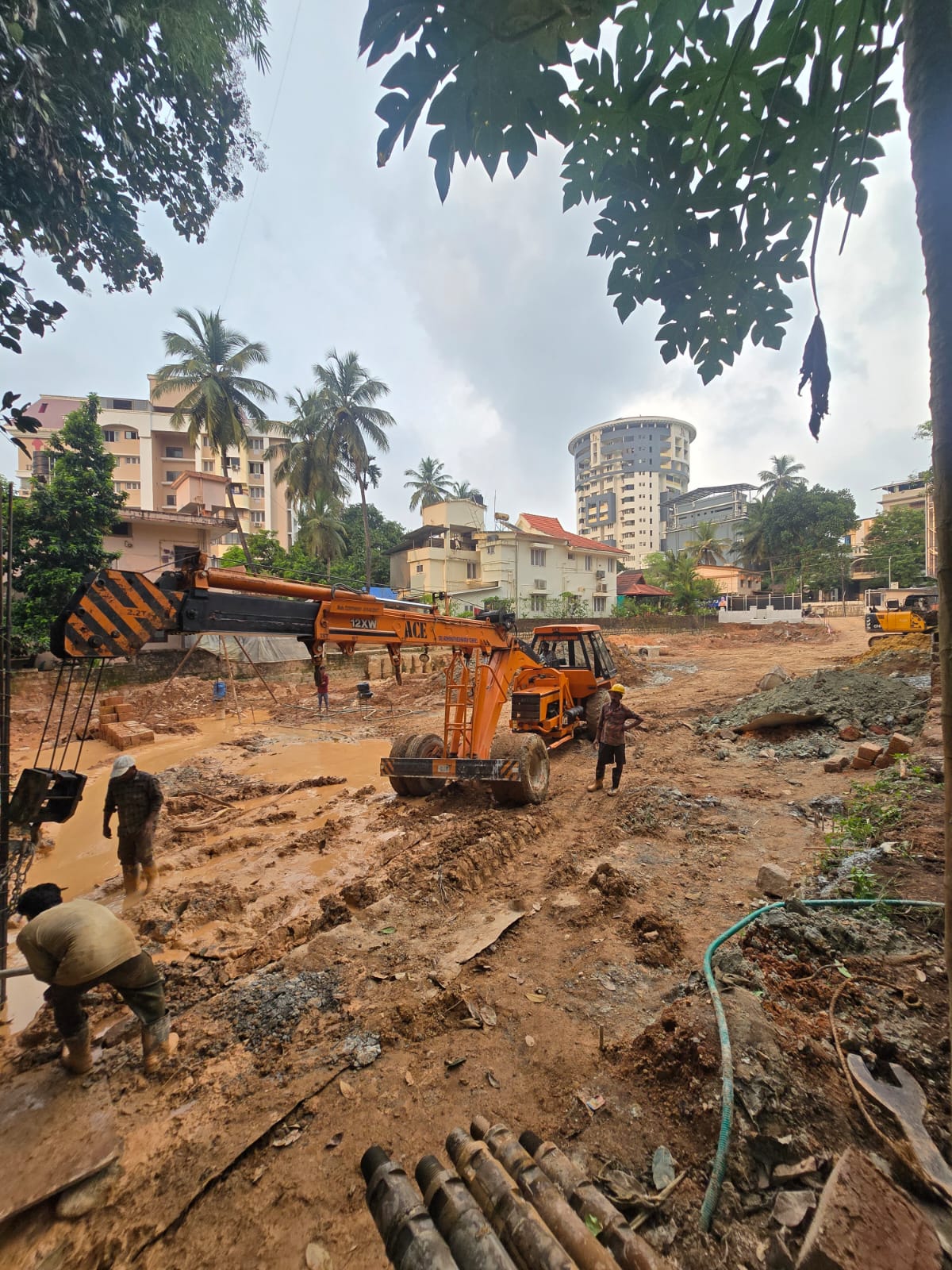 Inland Euphoria deep excavation is being conducted.