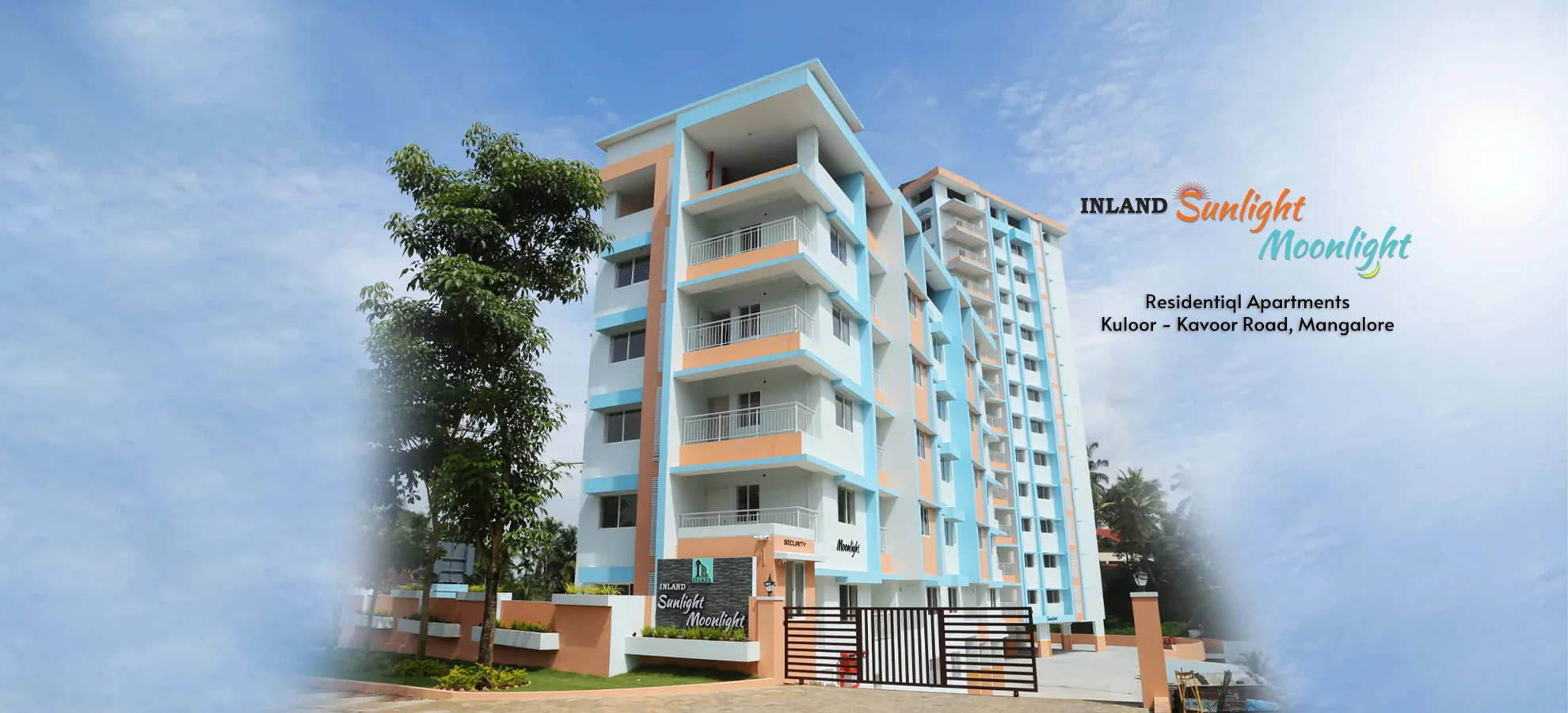 Inland Sunlight Moonlight 2BHK and 3BHK apartments in prime locality by Inland builders in Mangalore city.