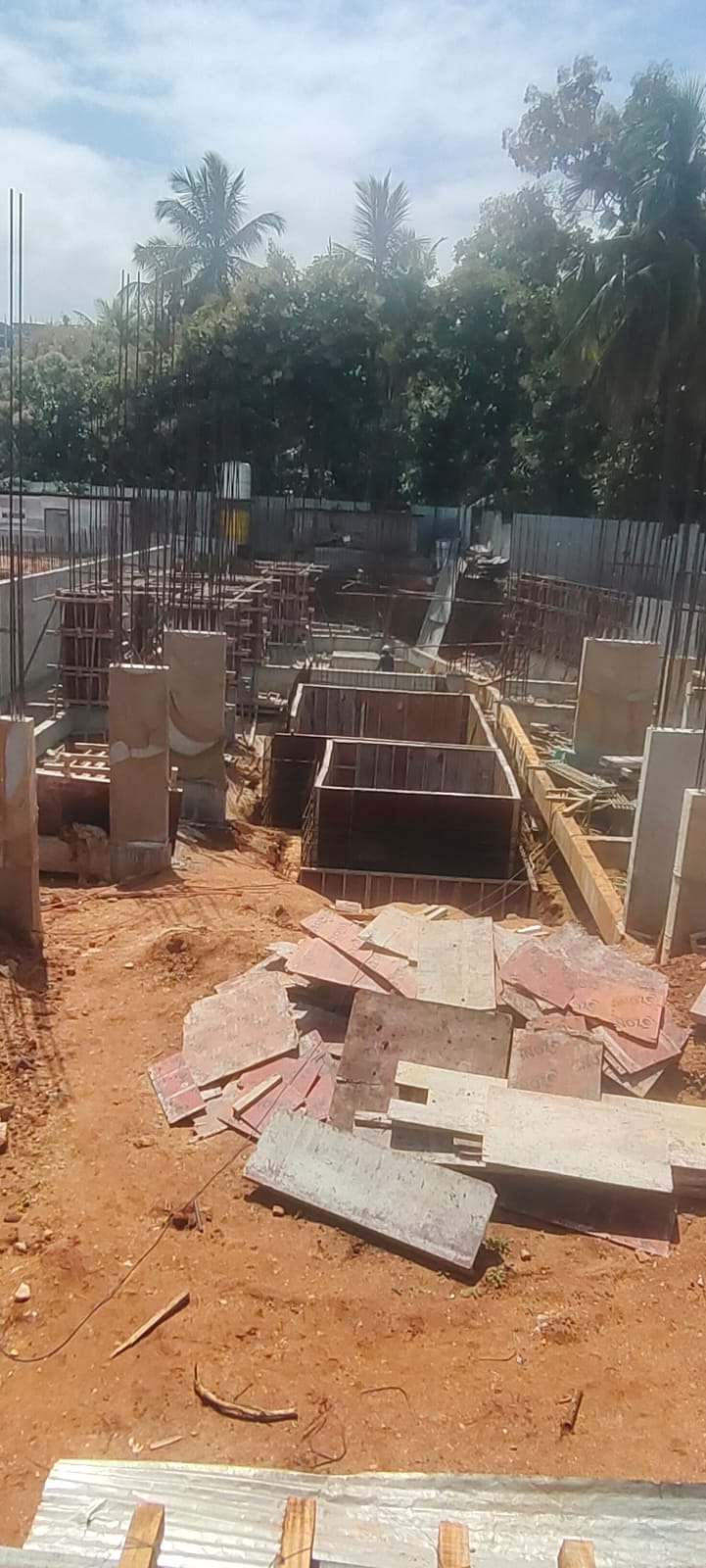 Inland tiara deep excavation is being conducted.