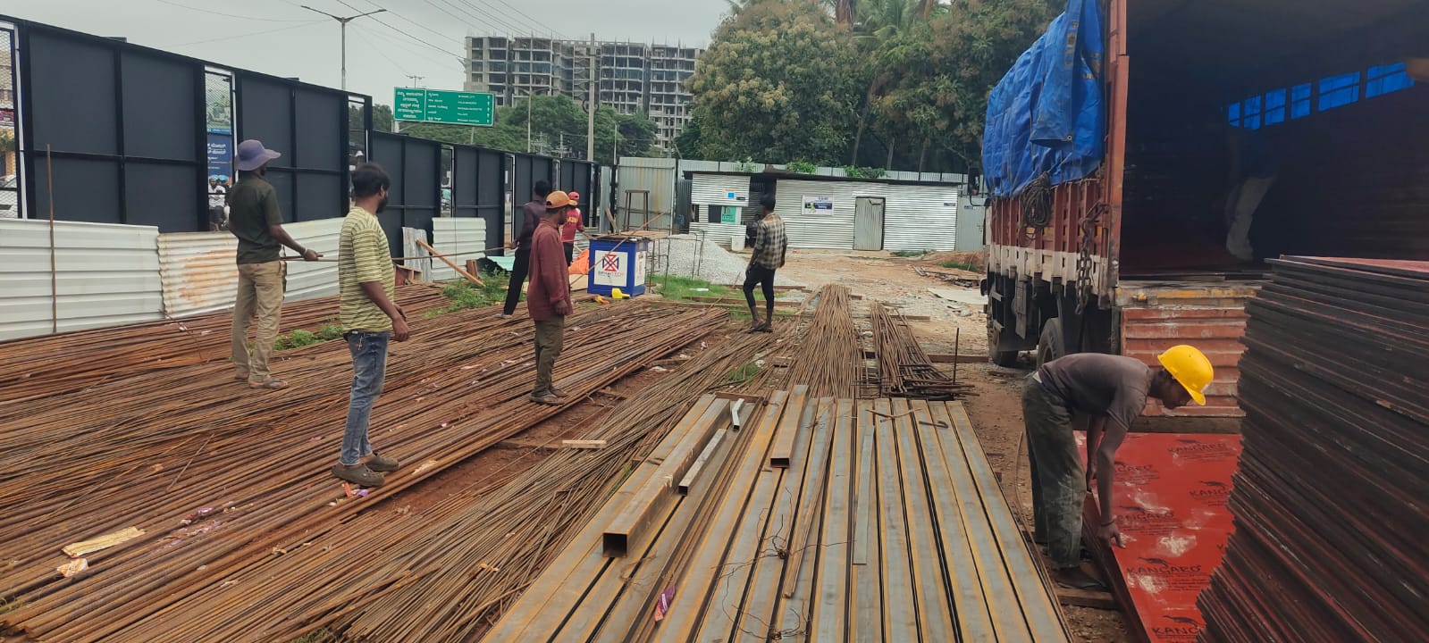 Inland tiara deep excavation is being conducted.