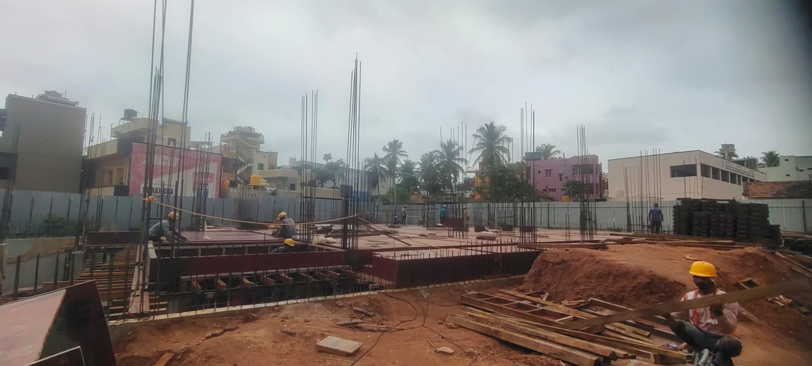 Inland tiara deep excavation is being conducted.
