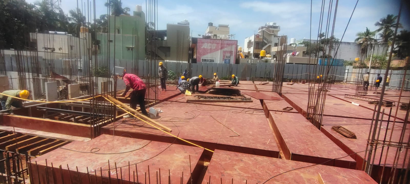 Inland tiara deep excavation is being conducted.