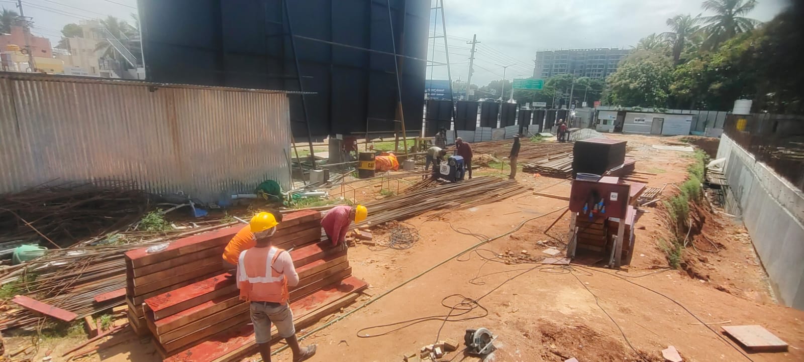 Inland tiara deep excavation is being conducted.