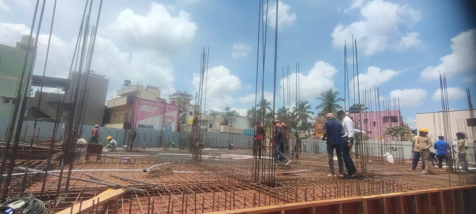 Inland tiara deep excavation is being conducted.