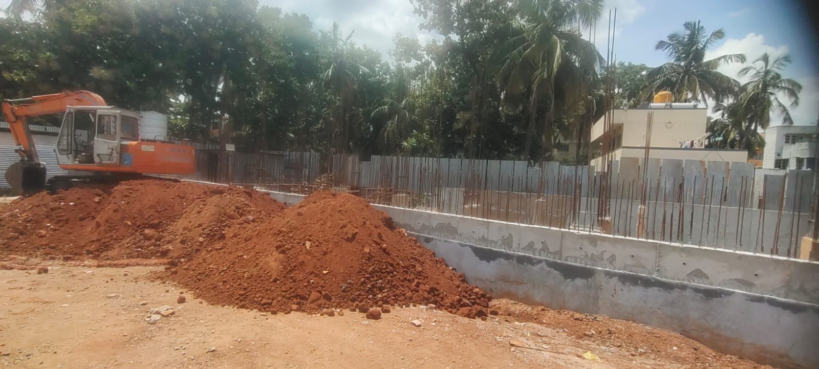 Inland tiara deep excavation is being conducted.